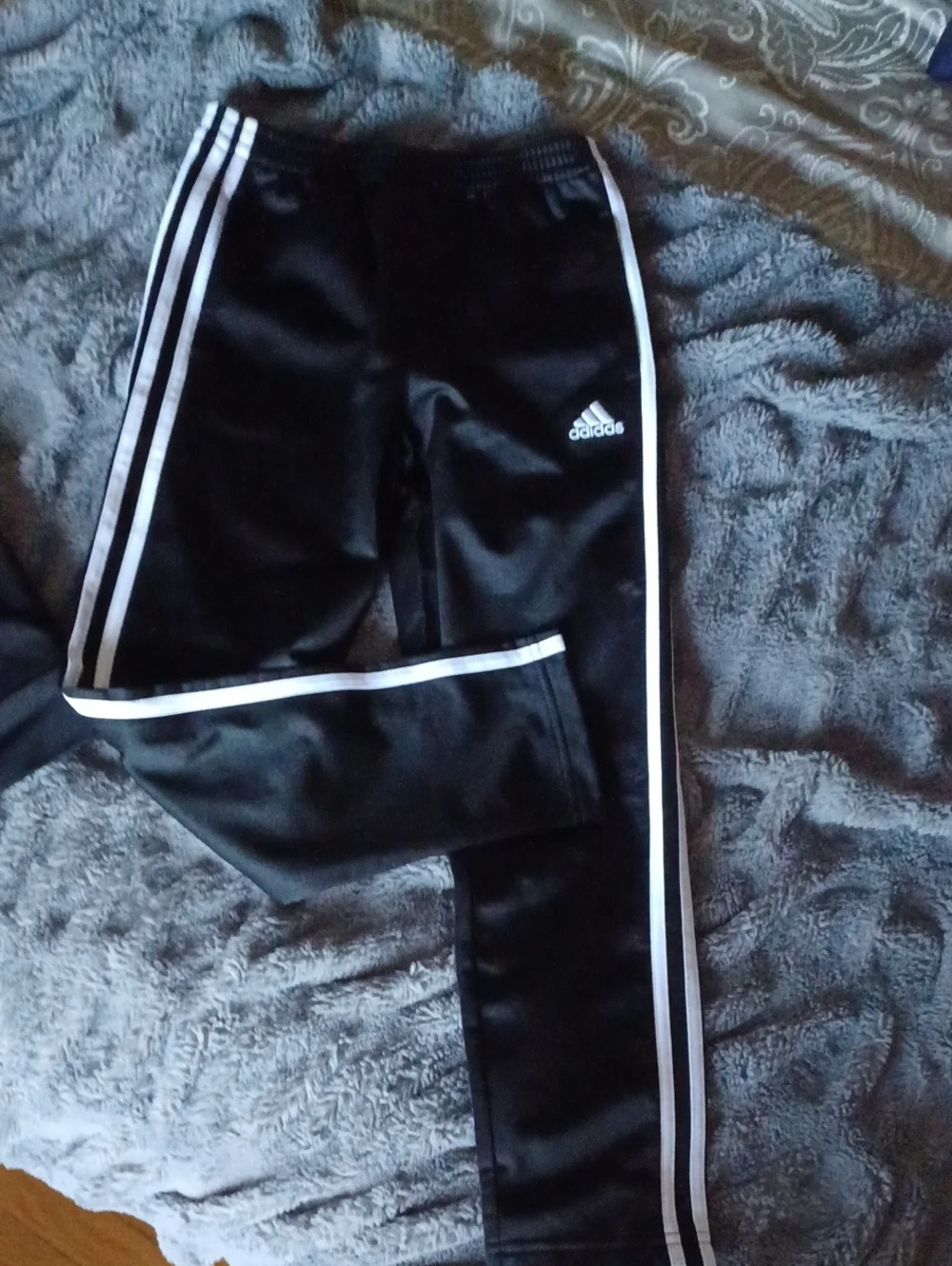 Adidas Kids Blue and Black Track Jacket and Pants Set